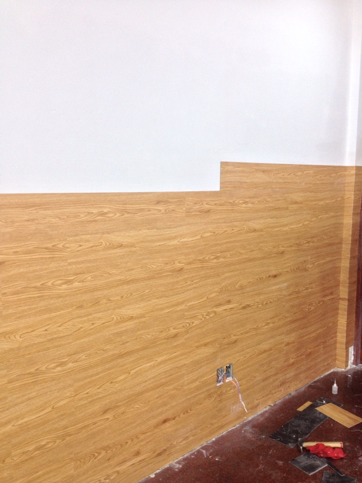 sàn nhựa ốp tường