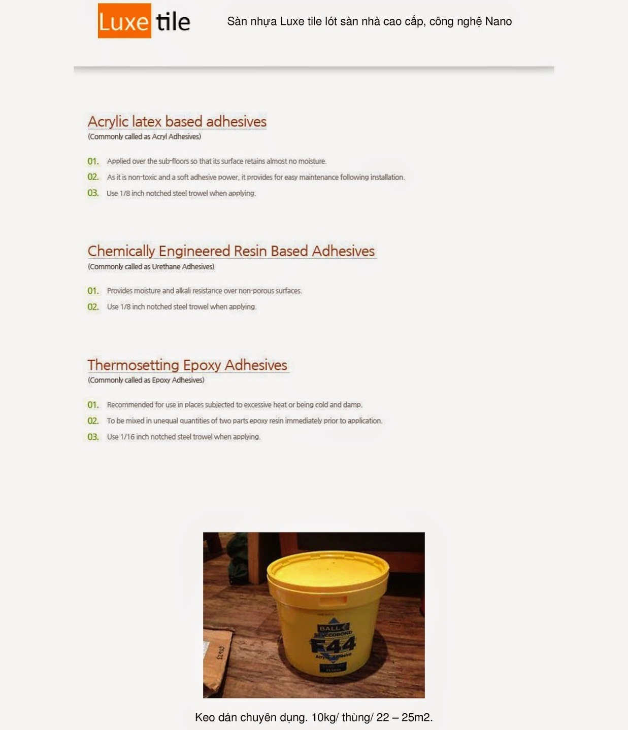 san nhua gach nhua luxe tile keo