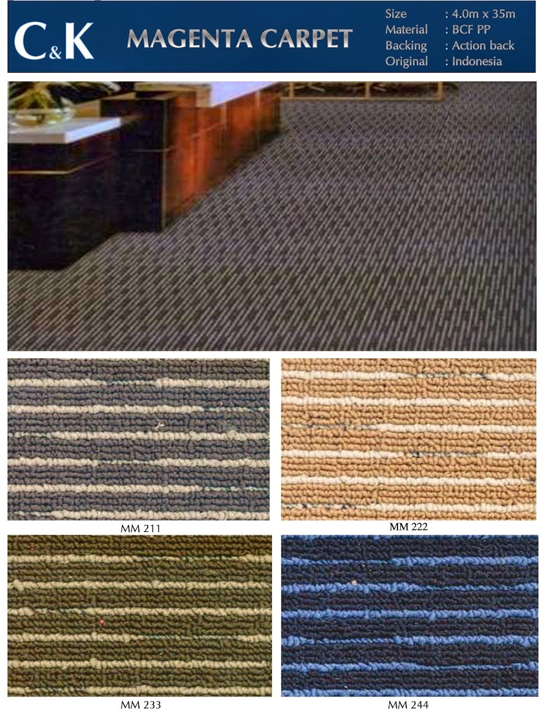 thảm trải sàn magenta