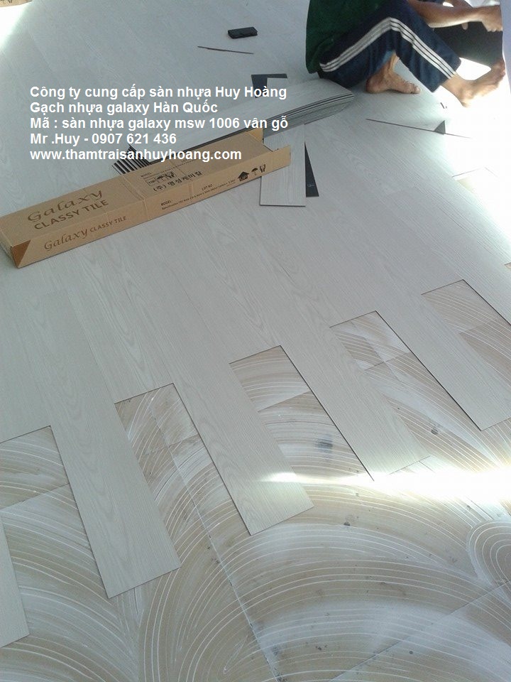 Tấm nhựa lót sàn vinyl , tấm pvc hàn quốc Huy Hoàng